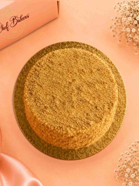 Russian Medovik Cake top view