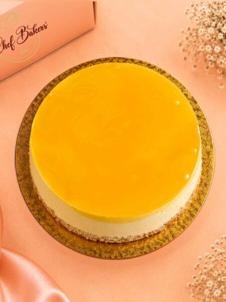 Mango Cheesecake top view