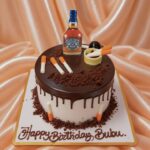 Whiskey Theme Cake | Stylish Birthday Cake for Him