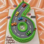 Racing Car Birthday Cake | Exciting Racing Theme Cake