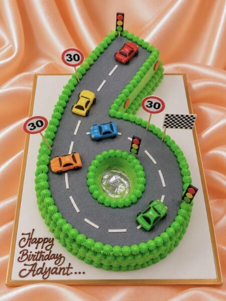 Racing Car Birthday Cake