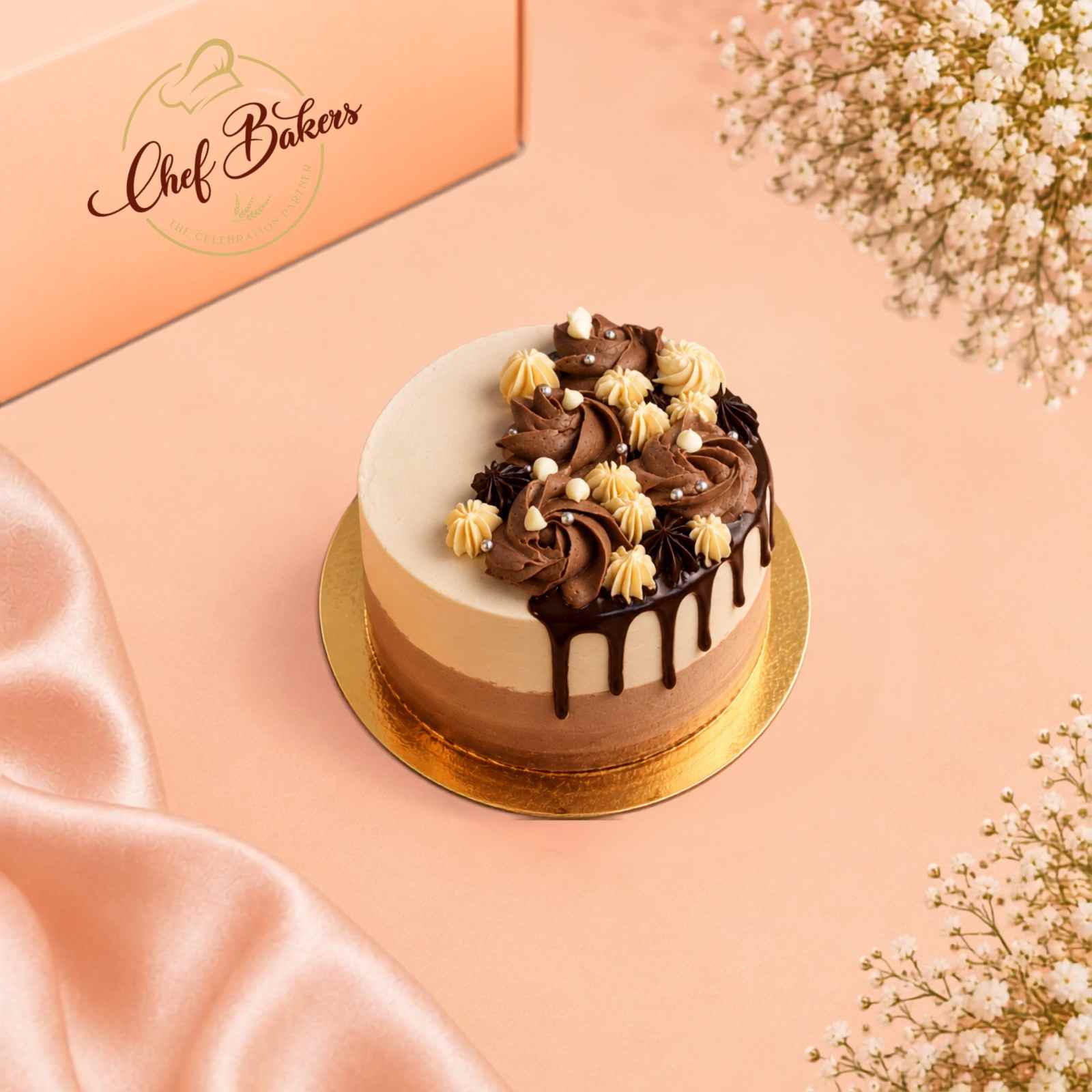 Small Chocolate Bento Cake for Gifting
