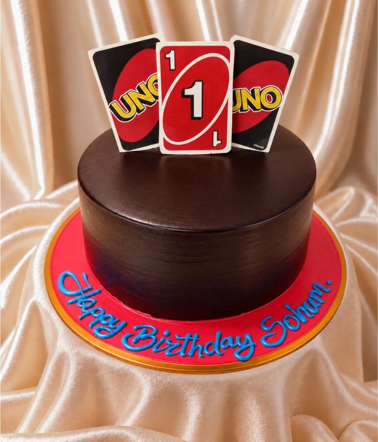 UNO Theme Birthday Cake