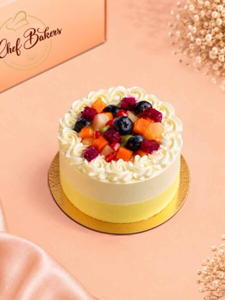 mix fruit bento cake