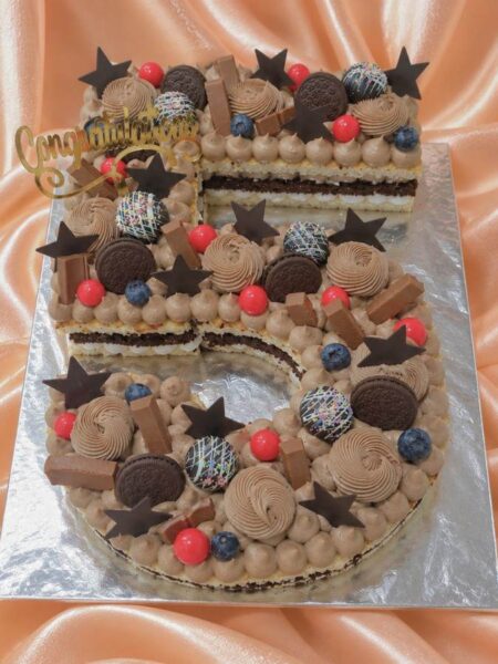 Chocolate Celebration Number Cake