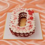 Red Velvet Number 0 Cake