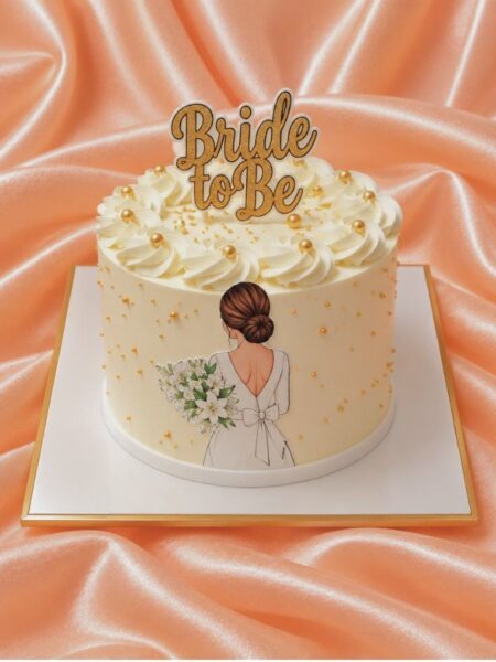Golden Bride Elegance Cake