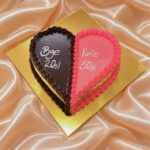 Bye 20s Hello 30s Heart Cake