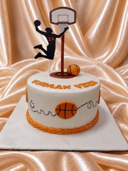 Slam Dunk Basketball Theme Cake