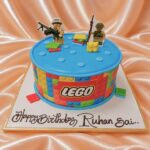Colourful LEGO Soldier Cake