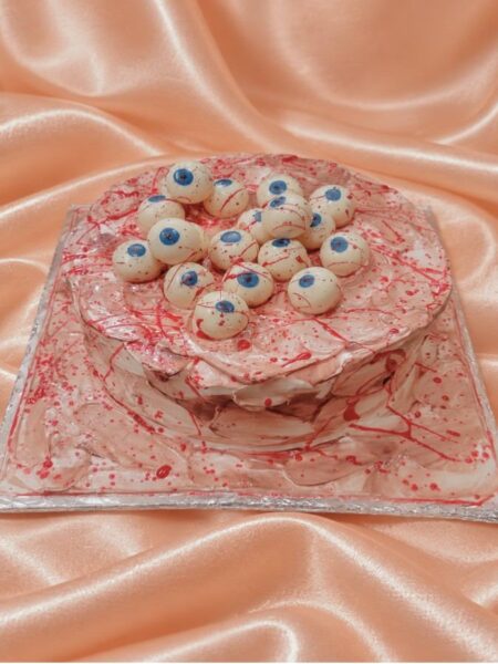 Creepy Eyeball Chocolate Cake