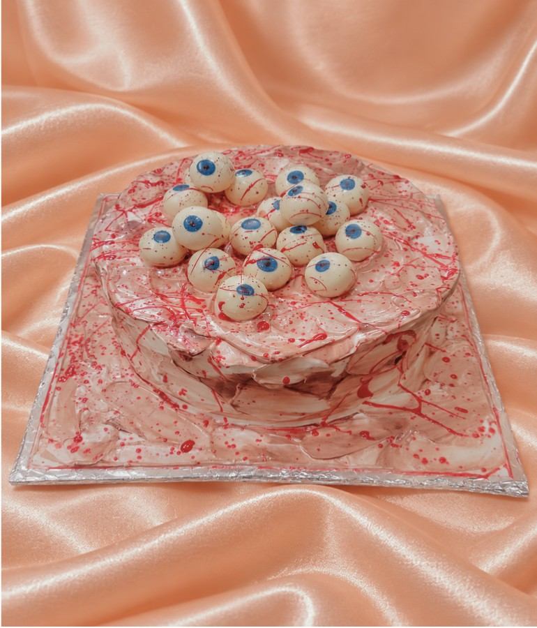 Creepy Eyeball Chocolate Cake