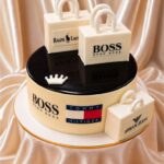 Elegant Luxury Shopping Bags Cake