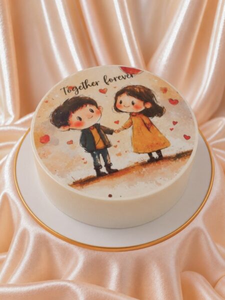 Together Forever Couple Cake