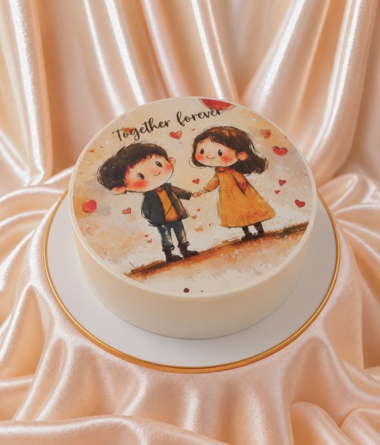 Together Forever Couple Cake