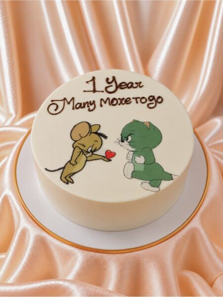 Tom and Jerry Anniversary Cake