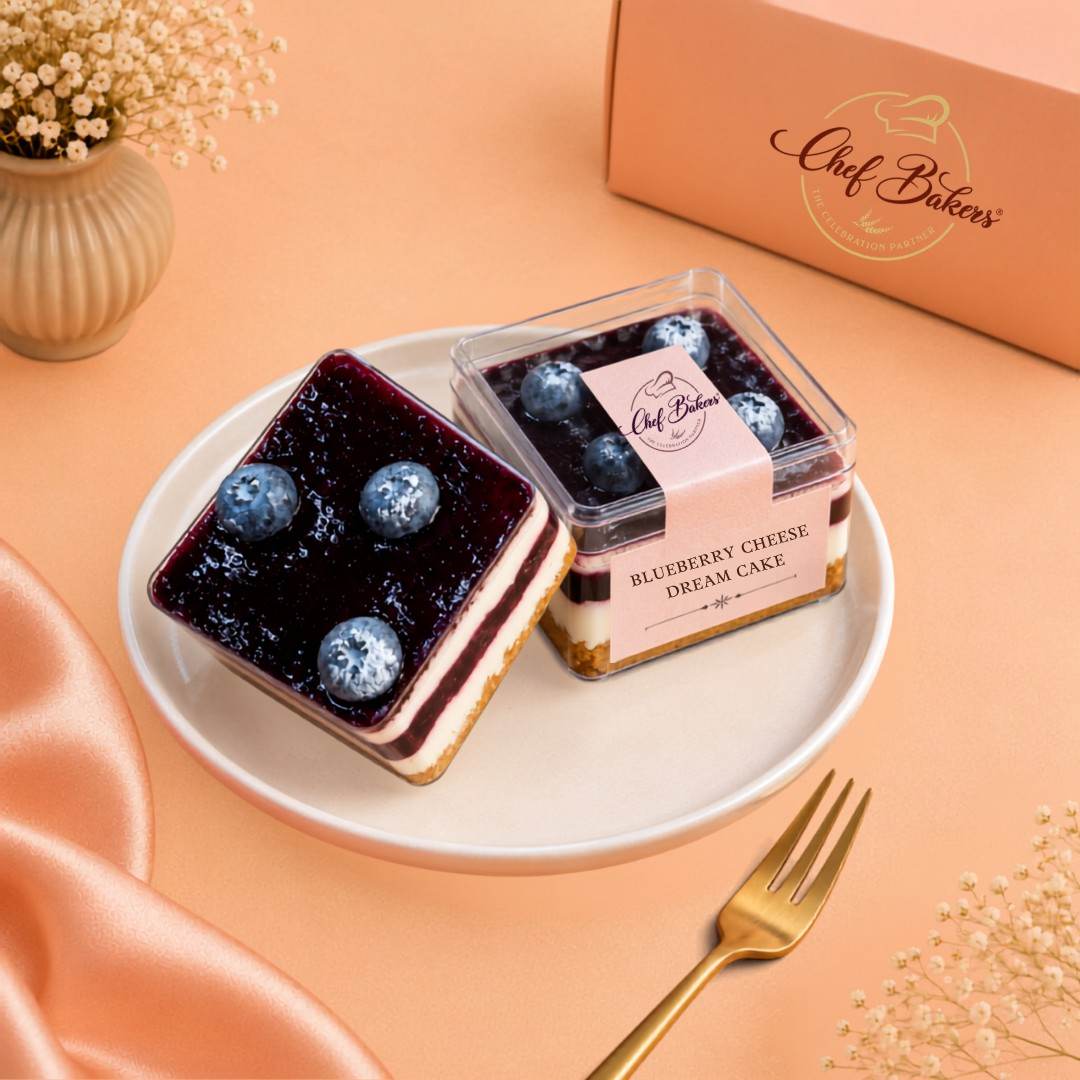 Creamy Blueberry Cheese Dream Cake