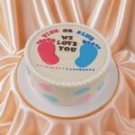 Girl or Boy Gender Reveal Cake