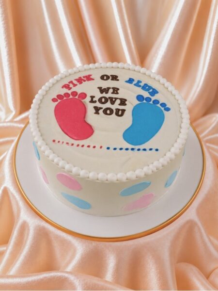 Girl or Boy Gender Reveal Cake