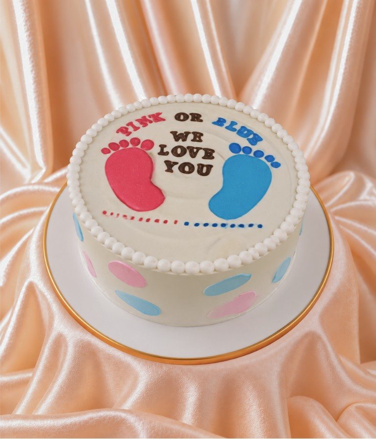 Girl or Boy Gender Reveal Cake