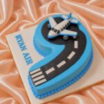 Airplane Number 9 Cake