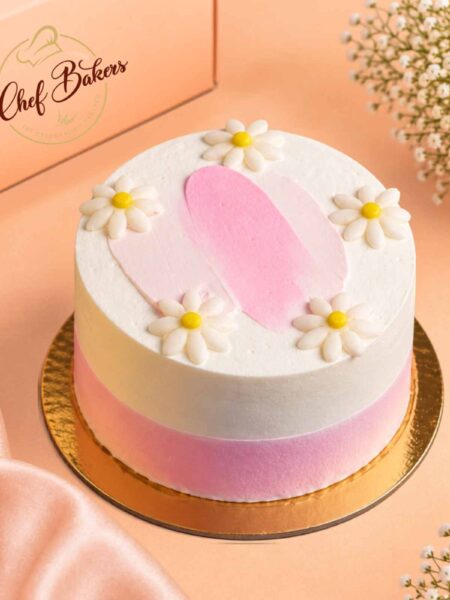 Floral Treat Bento Cake top view