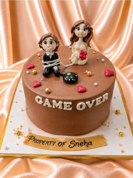 Game Over Couple Cake