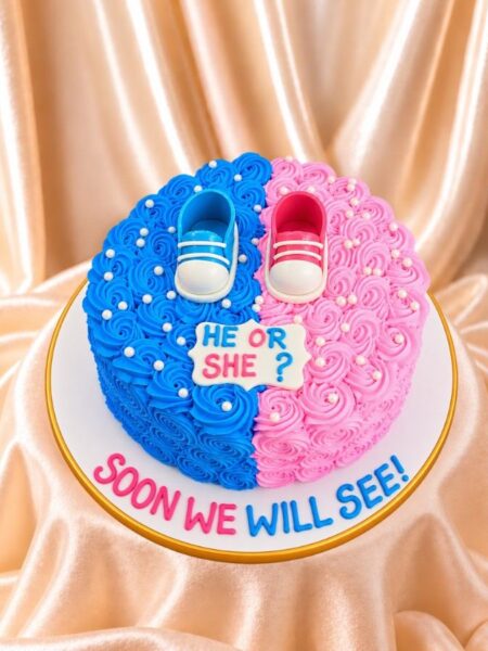 Gender Reveal Cake