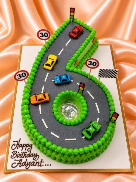 Racing Car Birthday Cake