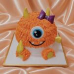 Cute Orange Monster Cake