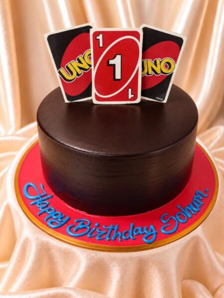 UNO Theme Birthday Cake